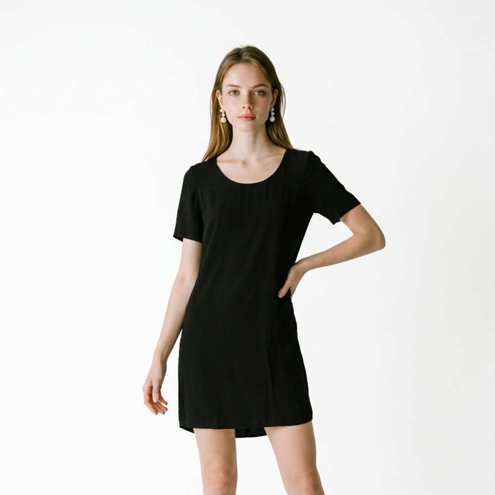 Wilfred Free Short Sleeve Dress | Black | XS | Aritzia